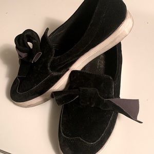 Black, Bow Tie Sneakers